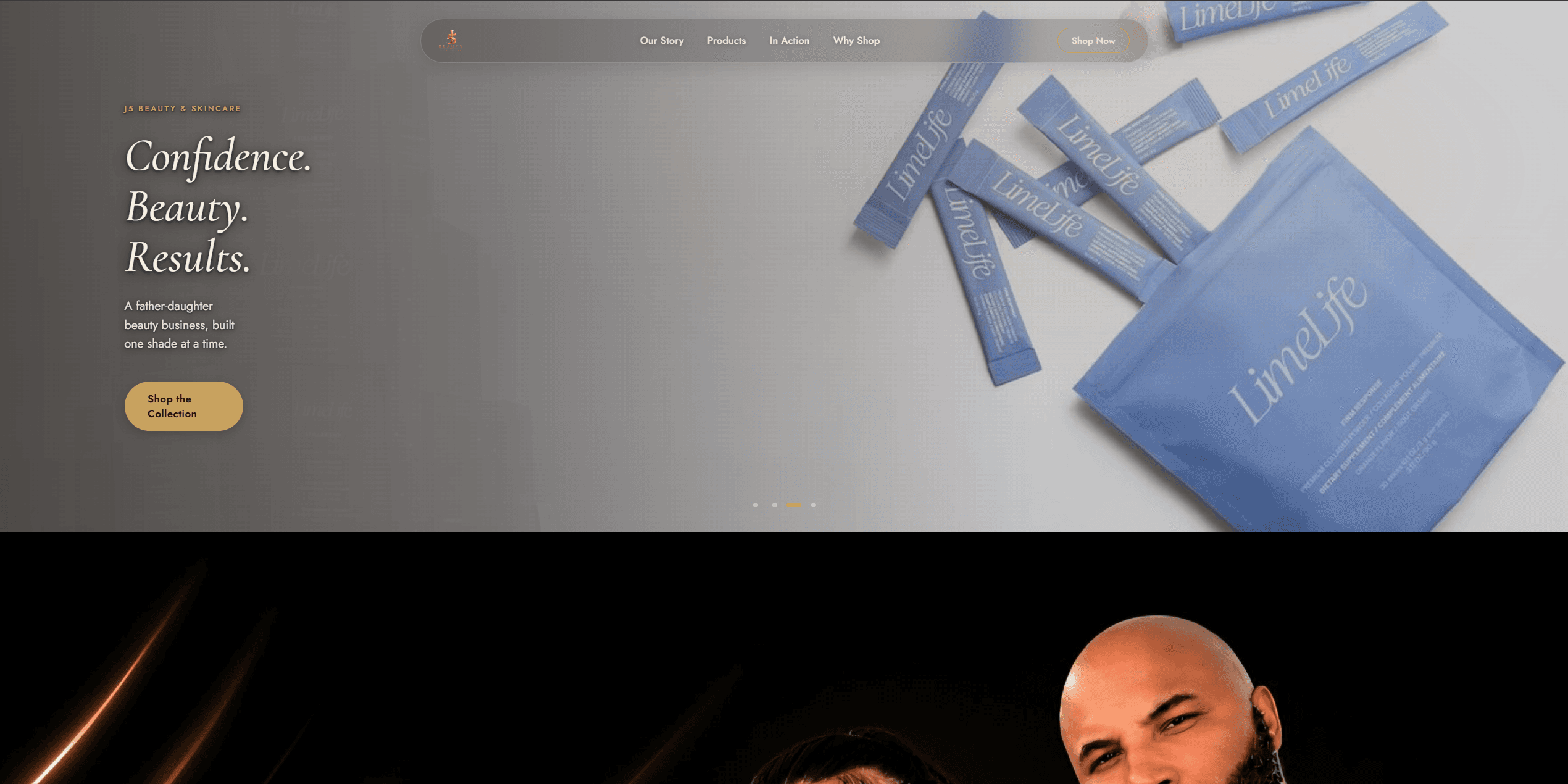 J5 Beauty & Skincare website preview